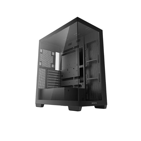 DeepCool CG580 Panaromic ATX PC Cabinet – Black - Green Apple Compunet