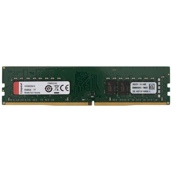 Kingston 16GB 2Rx8 2G x 64-Bit PC4-3200 CL22 288-Pin DIMM, Green, (KVR32N22D8/16) - Green Apple Compunet