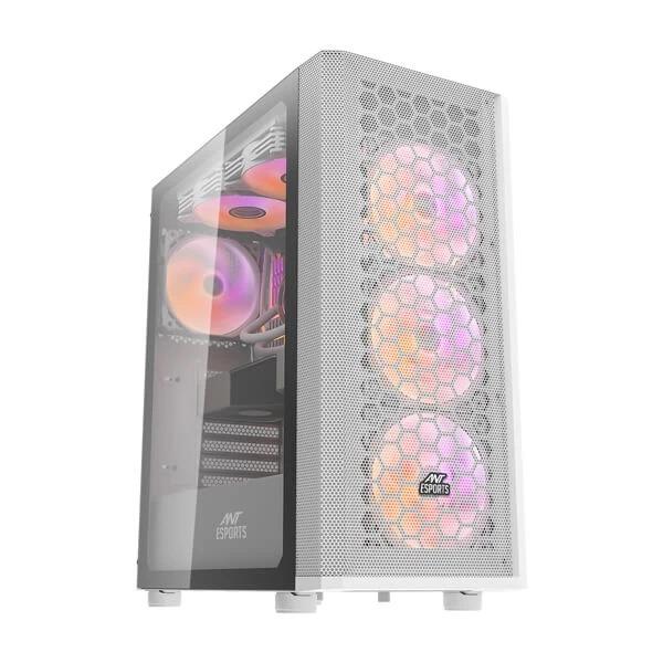 Ant Esports 250 Air ARGB (ATX) Mid Tower Cabinet (White) - Green Apple Compunet