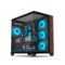 Ant Esports Crystal Wood ATX Mid Tower Cabinet With Type-C Black - Green Apple Compunet