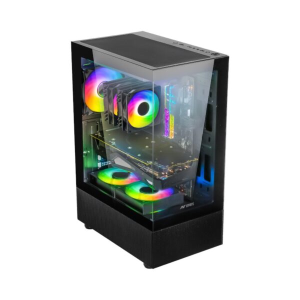 Ant Esports Crystal X2 Argb Mid Tower Atx Cabinet Black (CRYSTAL-X2-ARGB-BLACK) - Green Apple Compunet