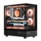 Ant Esports Crystal X6 ARGB (ATX) Mid Tower Cabinet (Black) - Green Apple Compunet