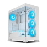 Ant Esports Crystal X7 ATX Gaming Cabinet with Type-C (White)