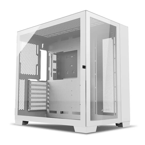 Ant Esports Crystal XL (ATX) Mid Tower Without Fan Cabinet (White) - Green Apple Compunet