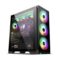 Ant Esports ICE-590TG ARGB (E-ATX) Mid Tower Cabinet (Black) - Green Apple Compunet