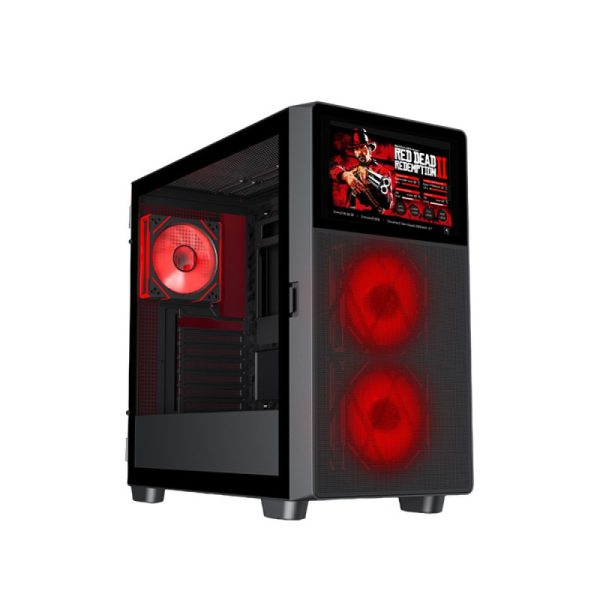 Ant Esports Ice Digital C3 Mid Tower Gaming Cabinet (Black) - Green Apple Compunet