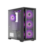 Ant Esports SX7 Auto RGB (ATX) Mid Tower Cabinet (Black)