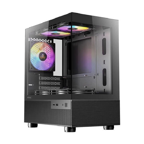 Antec CX200M RGB Elite (M-ATX) Mini Tower Cabinet (Black) - Green Apple Compunet