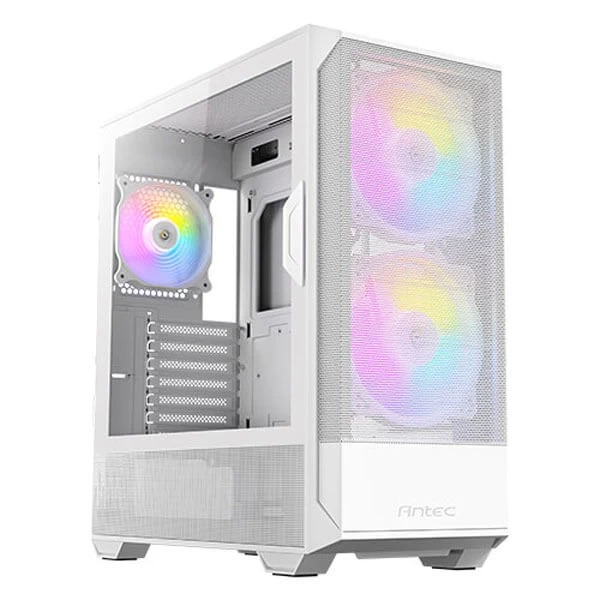 Antec NX416L ARGB (ATX) Mid Tower Cabinet (White) - Green Apple Compunet