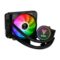 Gamdias AURA GL120 RGB CPU Liquid Cooler (Black) - Green Apple Compunet