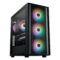 Cooler Master MasterBox 600 ARGB Tempered Glass ATX Cabinet Black - Green Apple Compunet
