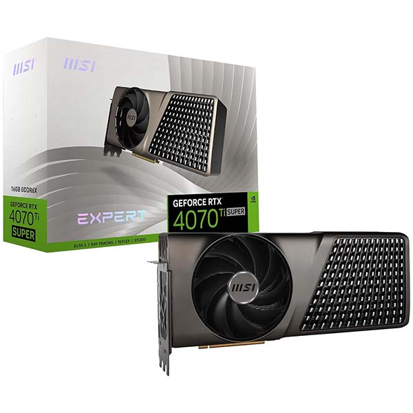 MSI EXPERT GeForce RTX 4070 Ti SUPER 16GB GDDR6X PCI Express 4.0 ATX Graphic Card - Green Apple Compunet