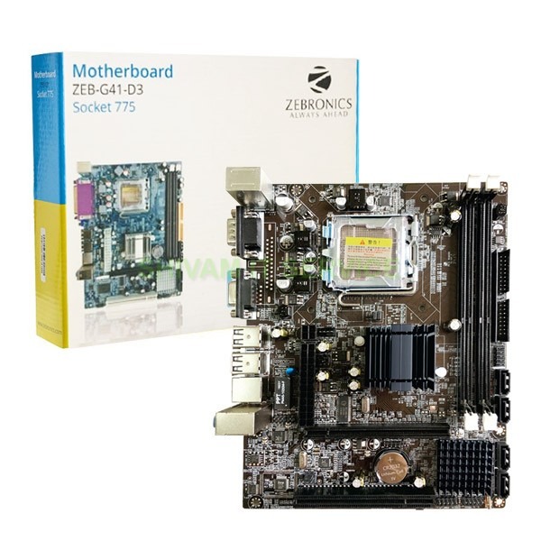 Zebronics ZEB-G41-D3 Socket 775 Motherboard - Green Apple Compunet