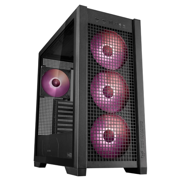 Asus TUF Gaming GT302 ARGB (E-ATX) Mid Tower Cabinet (Black) - Green Apple Compunet