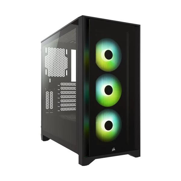 Corsair 4000X RGB Cabinet (Black) - Green Apple Compunet