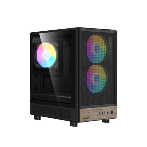 Ant Esports 300 Air Mini Mid-Tower Micro Atx Gaming Cabinet (Black) - Green Apple Compunet