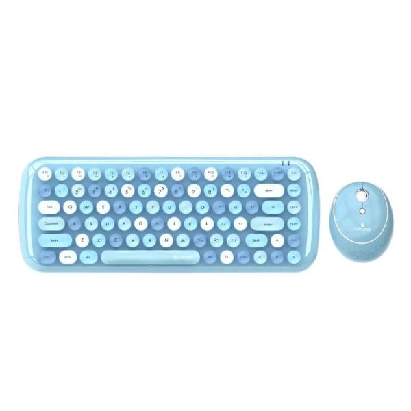 Coconut Bling Retro Wireless Combo, Blue - Green Apple Compunet