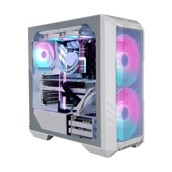 Cooler Master HAF 500 (E-ATX) Cabinet (White) - Green Apple Compunet