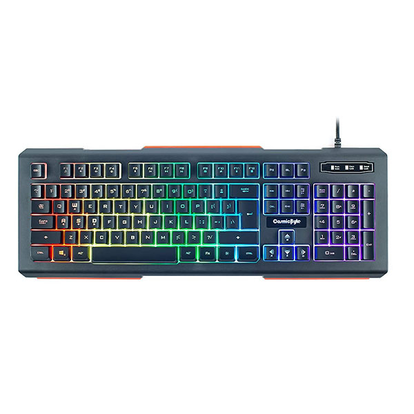 Cosmic Byte CB-GK-02 Corona Wired Gaming Keyboard (Black) - Green Apple Compunet