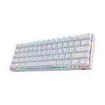 DRACONIC PRO K530 PRO – 60% BLUETOOTH+2.4GHZ+WIRED MECHANICAL KEYBOARD WHITE (RED SWITCH)