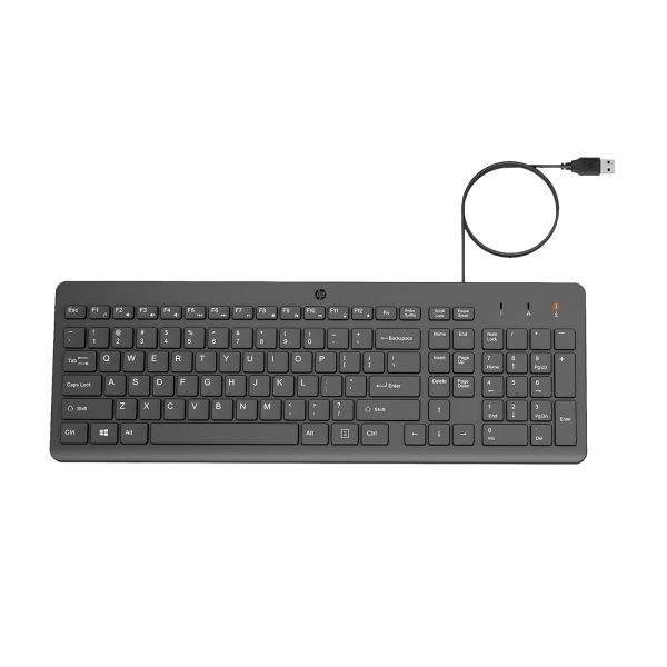 HP 150 Wired Membrane Keyboard - Green Apple Compunet