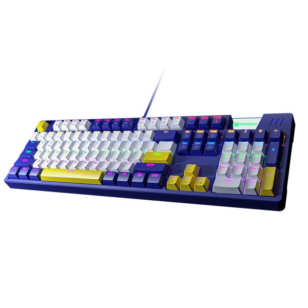 Portronics K1 Gaming (Blue) Mechanical Keyboard - Green Apple Compunet