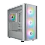 Cooler Master MasterBox 600 ARGB Tempered Glass ATX Cabinet White