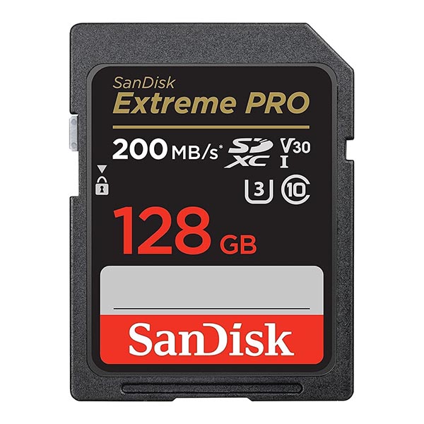 SanDisk 128GB Extreme Pro SDHC UHS-I/U3 V30 Class 10 Memory Card - Green Apple Compunet