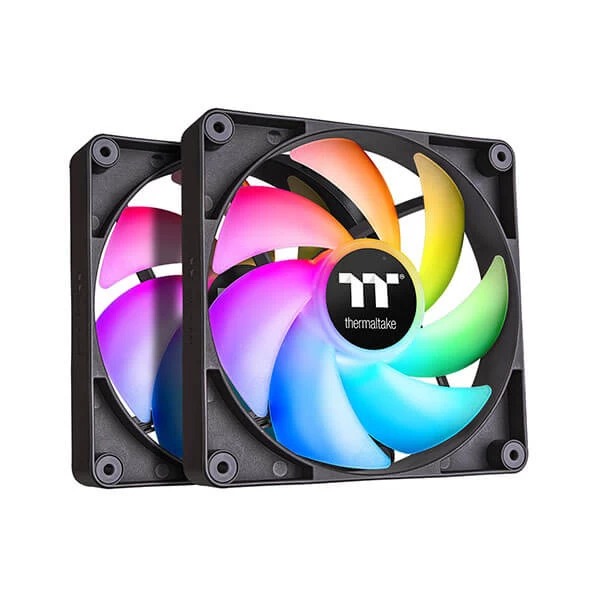 Thermaltake CT120 ARGB Sync Black Cabinet Fan (Dual Pack) - Green Apple Compunet