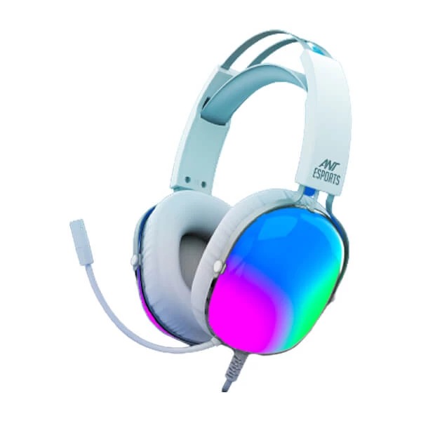 Ant Esports H1150 RGB Gaming Headset (White) - Green Apple Compunet