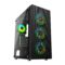 Ant Esports ICE-110 Auto RGB (E-ATX) Mid Tower Cabinet (Black) - Green Apple Compunet