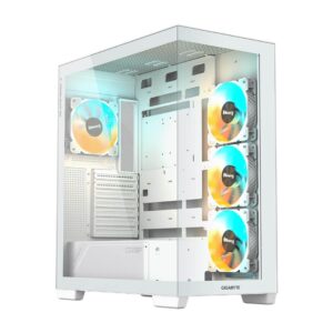 Gigabyte C500 Panoramic Stealth ICE Mid Tower ATX Cabinet (White)