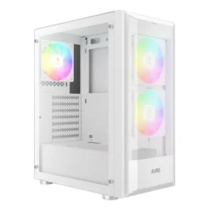 Gamdias Aura GC6 WH ARGB (ATX) Mid Tower Cabinet (White)