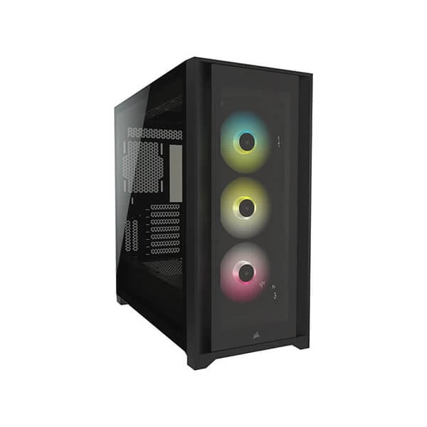 Corsair ICUE 5000X RGB Mid Tower Cabinet (Black) - Green Apple Compunet