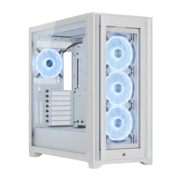 Corsair ICUE 5000X RGB QL Edition Cabinet (White) - Green Apple Compunet