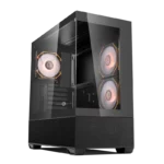 Circle Defender ZX3 Mid-Tower Computer Case Gaming Cabinet - Black