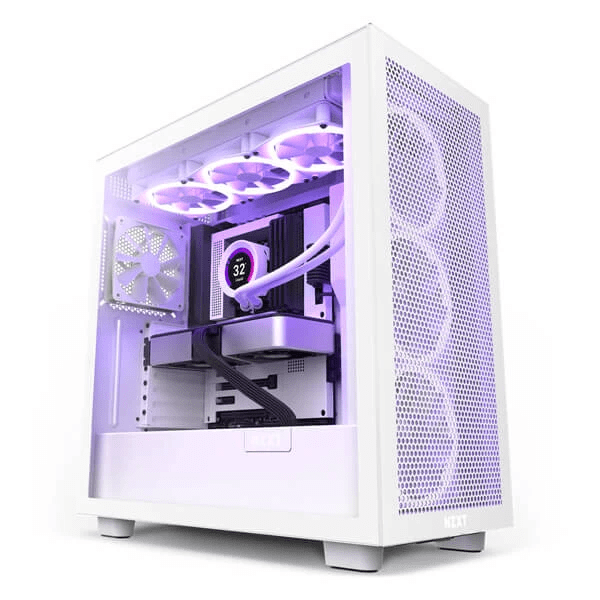 Nzxt H7 Flow (E-ATX) Mid Tower Cabinet – White