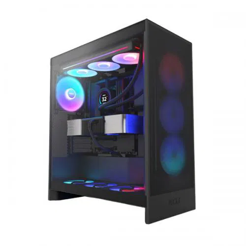 NZXT H7 Flow RGB (2024) ATX Mid Tower Airflow Cabinet (Black)