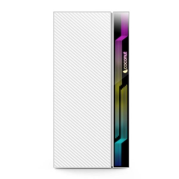 CoCoNut Cosmic mATX with SM45 Power Supply and RGB Strip – White