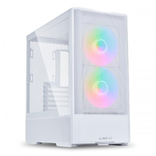 LIAN LI LANCOOL 207 Compact ATX RGB Gaming Cabinet White - Green Apple Compunet