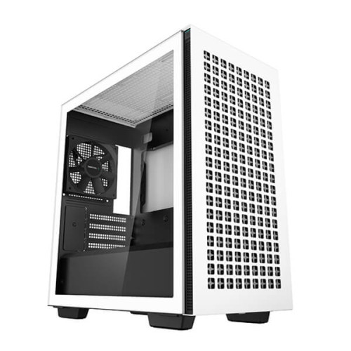 DeepCool CH370 WH (M-ATX) Mini Tower Cabinet With Tempered Glass Side Panel (White)