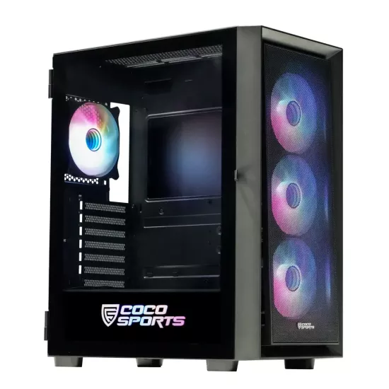 Rampage 3000D Gaming Cabinet (EATX-Black) - Green Apple Compunet