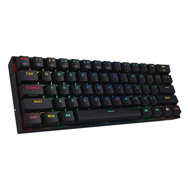 DRACONIC PRO K530 PRO – 60% BLUETOOTH+2.4HZ+WIRED MECHANICAL KEYBOARD (BROWN SWITCH) - Green Apple Compunet