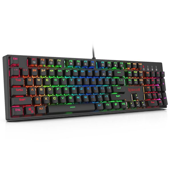 Redragon SU-RARA K582 RGB LED Backlit Mechanical Gaming Wired Keyboard - Green Apple Compunet