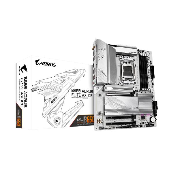 Gigabyte B650 Aorus Elite AX ICE AMD AM5 LGA 1718 ATX Motherboard - Green Apple Compunet