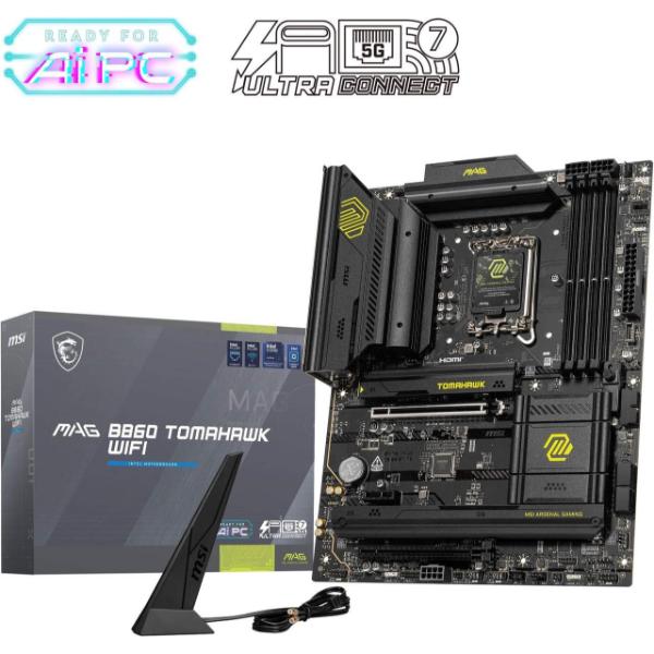 MSI MAG B860 Tomahawk Wifi Intel LGA 1851 ATX Motherboard - Green Apple Compunet