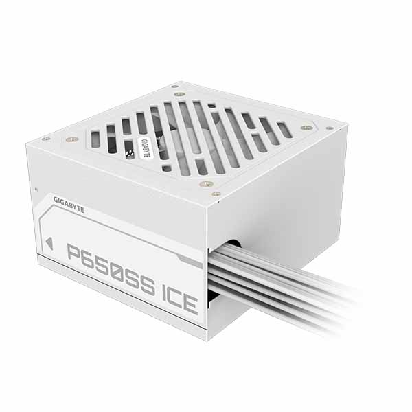 Gigabyte P650SS ATX 3.0 650 Watt 80 Plus Silver Power Supply (White)