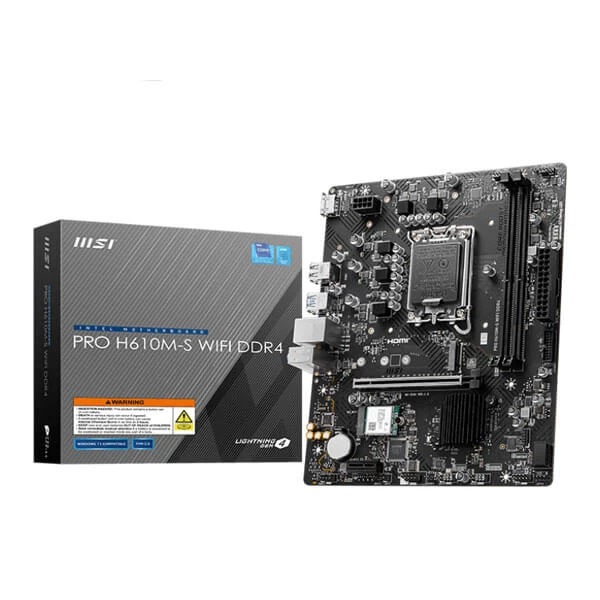MSI PRO H610M-S WIFI DDR4 Motherboard - Green Apple Compunet
