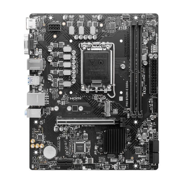 MSI Pro B760M-E DDR4 Intel Motherboard Supports Intel 12th , 13th & 14th Gen Processors - Green Apple Compunet