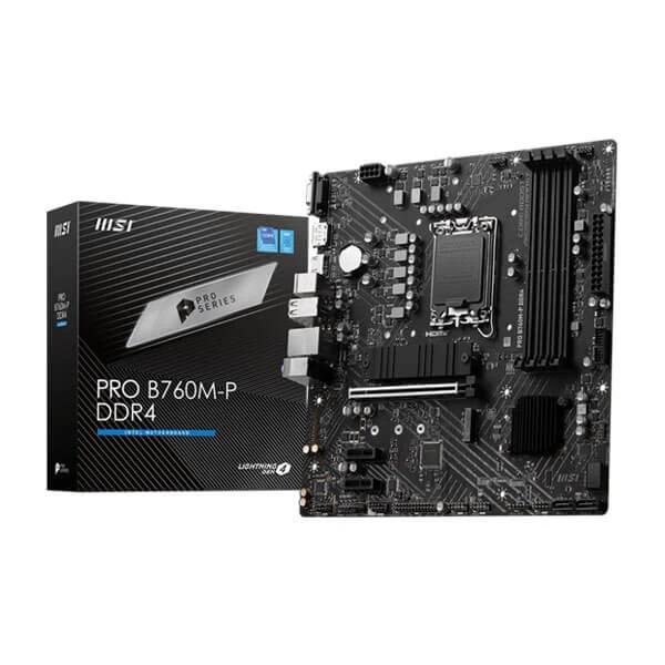 MSI Pro B760M-P DDR4 Intel Motherboard - Green Apple Compunet